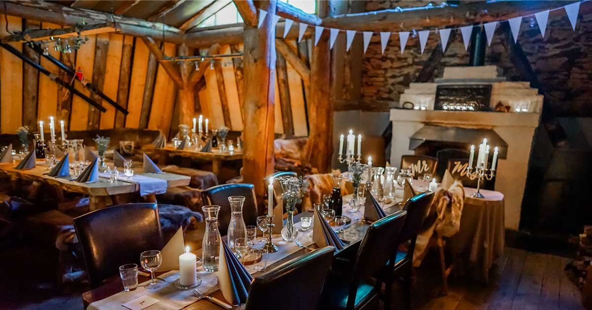 Pyntede lokaler på Saga Event